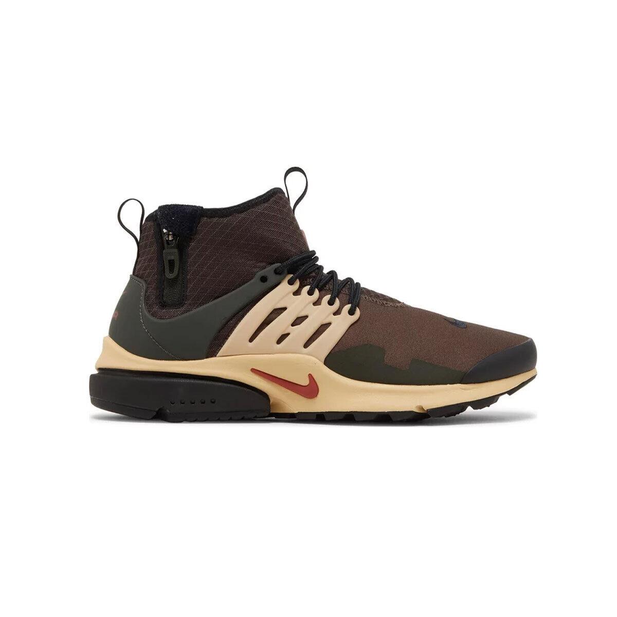 Nike Men`s Air Presto Mid Utility DC8751-200 Brown/sesame/canyon Ru SZ 3-15 - Baroque Brown/Sesame Sequoia/Canyon Ru