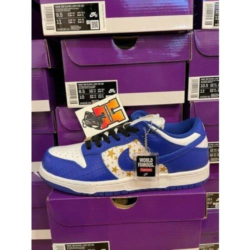 Nike SB Dunk Low Supreme Hyper Royal DH3228 100 Size: 7.5-10