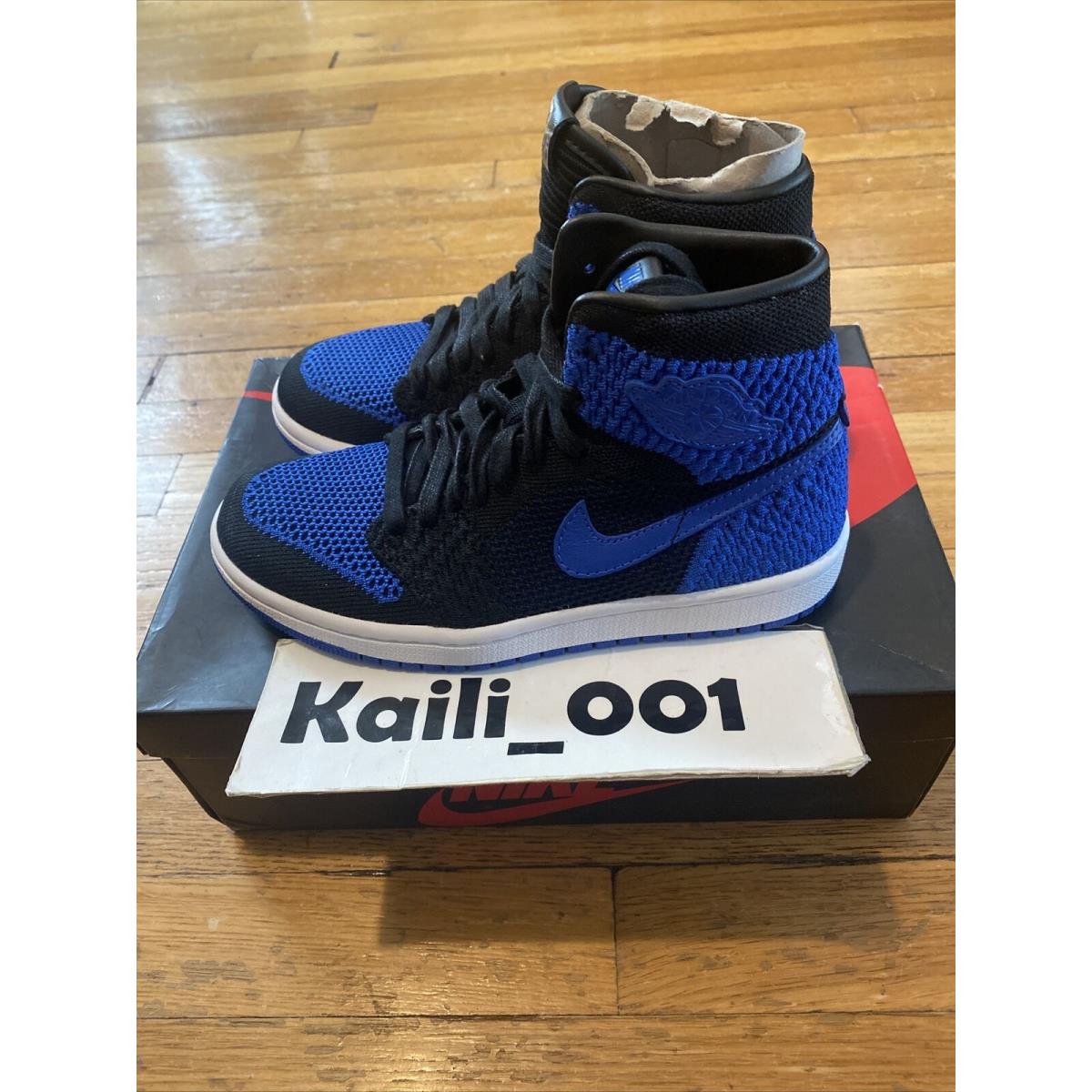 Nike Air Jordan 1 Retro High Flyknit BG GS 919702-006 Royal 2017 Bred A