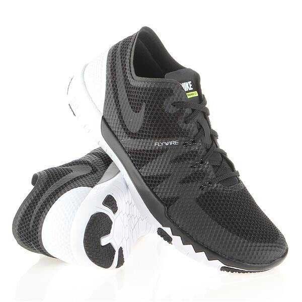 Mens Brand Nike Free Trainer 3.0 V3 Athletic Sneakers 705270 001 - Black/White