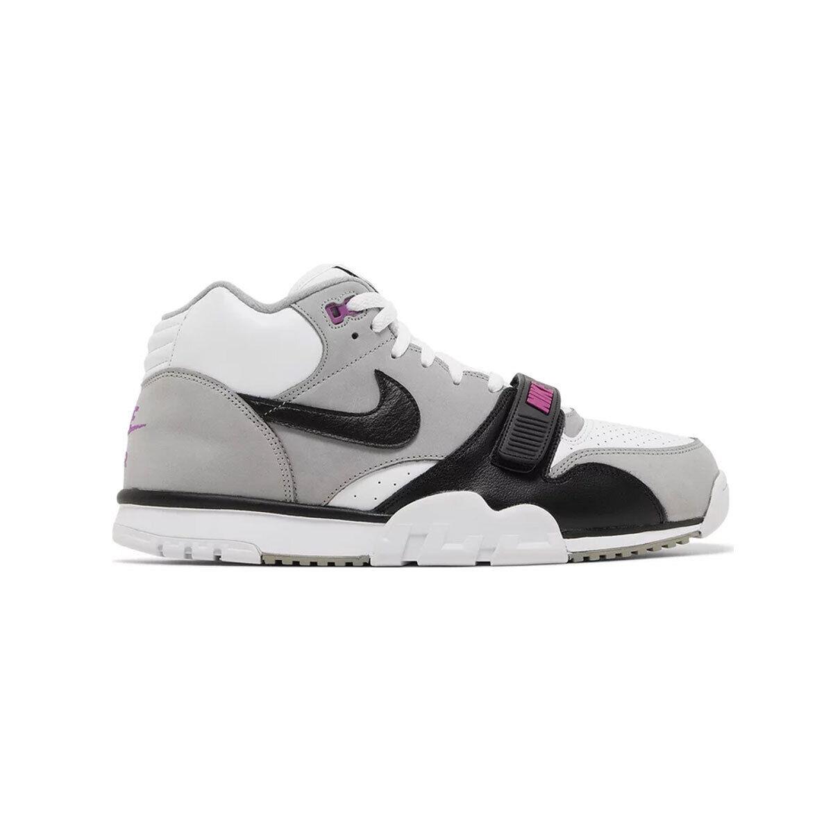 Nike Men`s Air Trainer 1 Mid FN6885-062 White/grey/black SZ 7-15 - White/Grey/Black