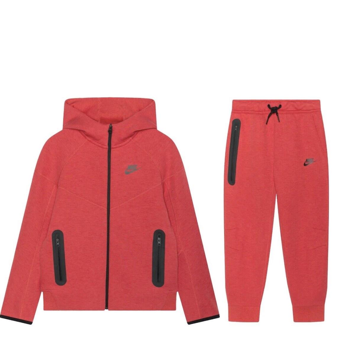 Nike Tech Fleece Light University Red Jogger Suit Multiple Sizes SporTipTop