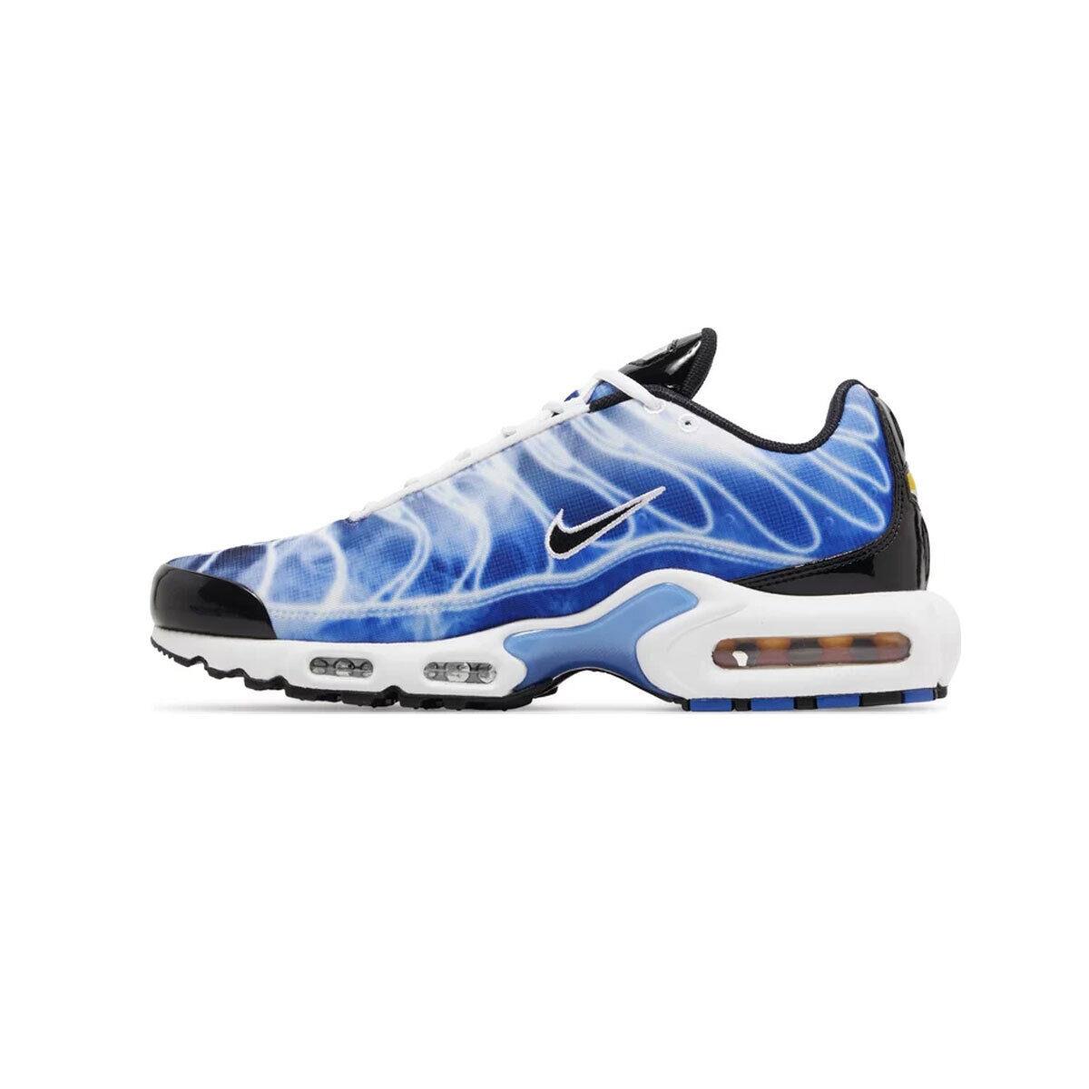 Nike Men`s Air Max Plus Light Photography DZ3531-400 Black/royal/ice SZ 5-15 - Old Royal/Black/Varsity Royal/Ice Blue