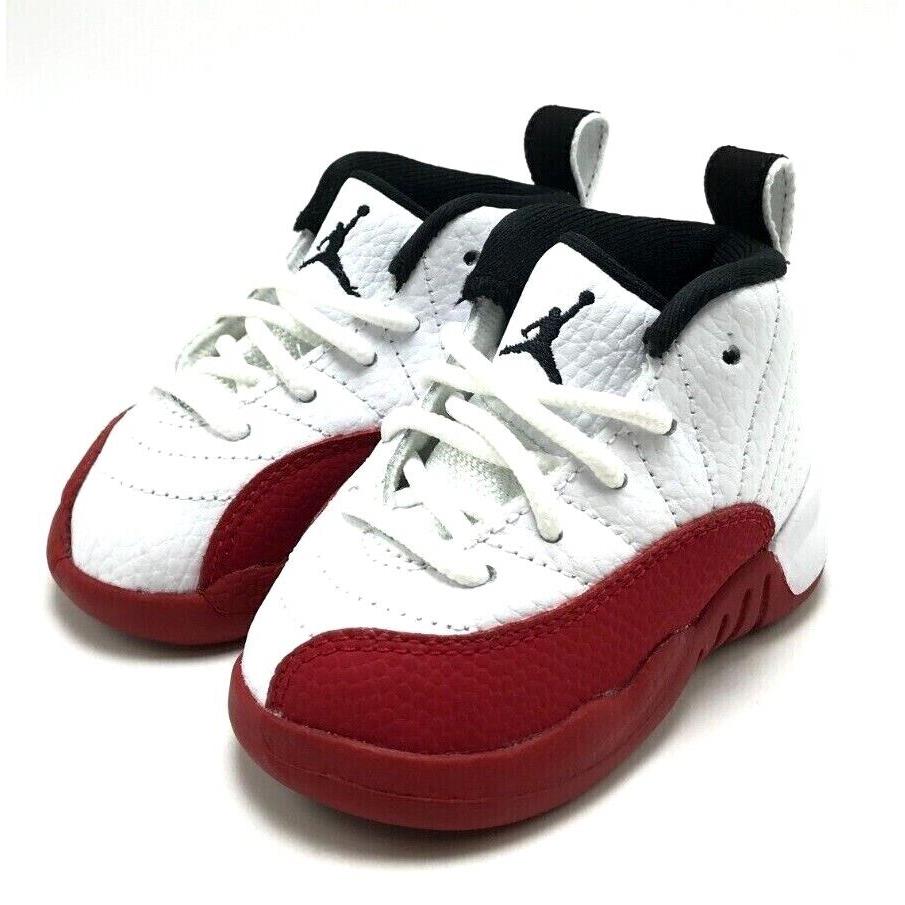 Toddlers Kids Nike Air Jordan 12 Retro Cherry TD White/red 850000 116