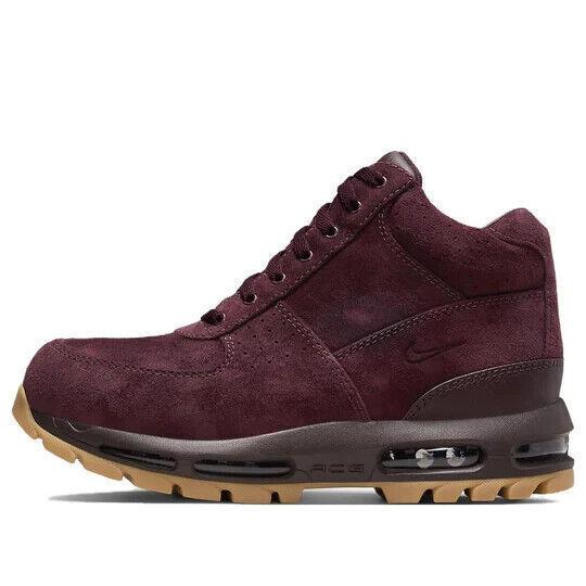 Nike Air Max Goadome 865031-602 Men`s Deep Burgundy Suede Ankle Boots GAS21 - Deep Burgundy