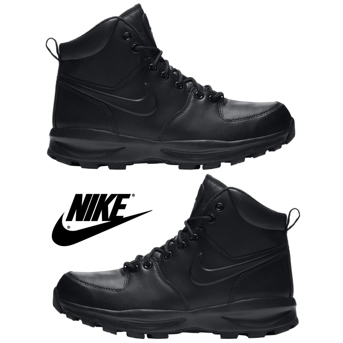 Nike Manoa Men`s Boots Sport Winter Sneakers Snow Black Hiking Casual Off Road - Black, Manufacturer: Black