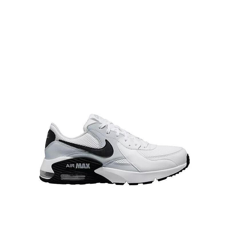 Nike Air Max Excee Men`s Athletic Gym Workout Running Sneakers - White/Black Logo