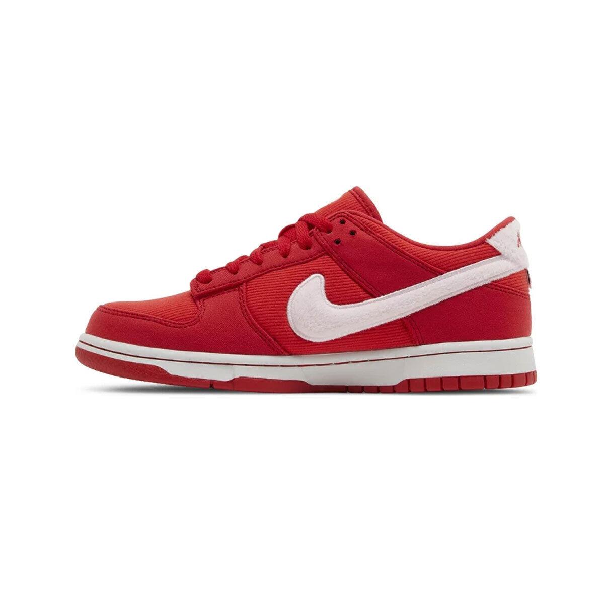 Nike GS Dunk Low `velentine Day` FZ3548-612 Red/pink Foam/white SZ 1Y-7Y - Red/Pink Foam/White