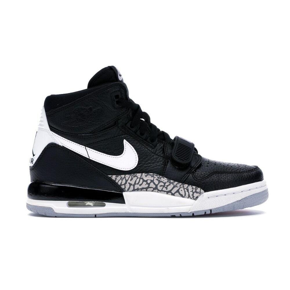 Nike Air Jordan Legacy 312 GS Basketball Shoe - BLACK/WHITE