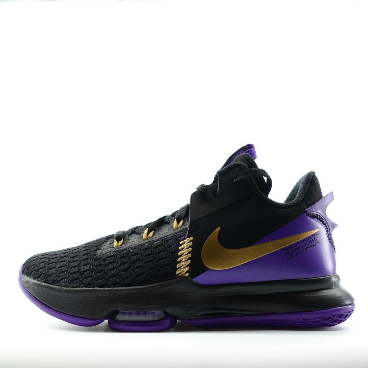 Nike Lebron Witness V Black/metallic Gold CQ9380-003 Basketball - Purple, Manufacturer: Flint