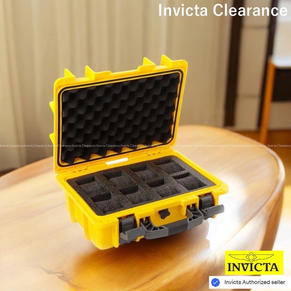 Invicta 8-Slot Dive Impact Yellow Collectors Watch Case Waterproof DC8-YEL - Yellow