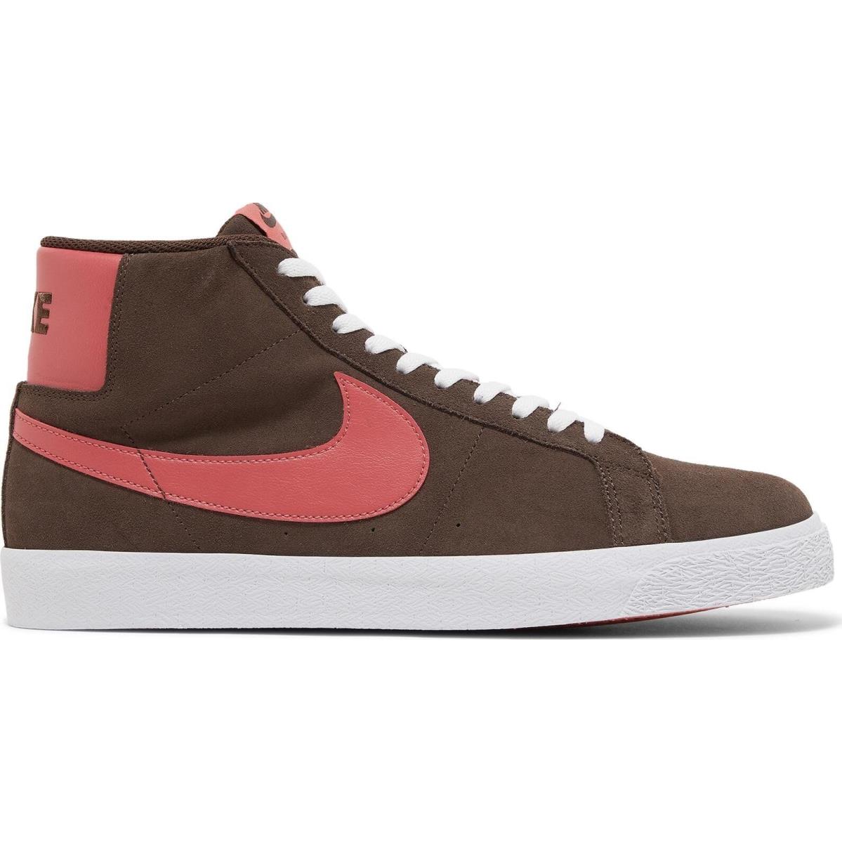 FD0731-200 Mens Nike Zoom Blazer Mid SB `brown Adobe` - Baroque Brown/Baroque Brown/White/Adobe