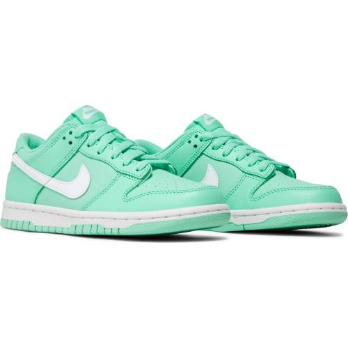 DH9765-302 Grade School Nike Dunk Low GS `emerald Rise` - Emerald Rise/White