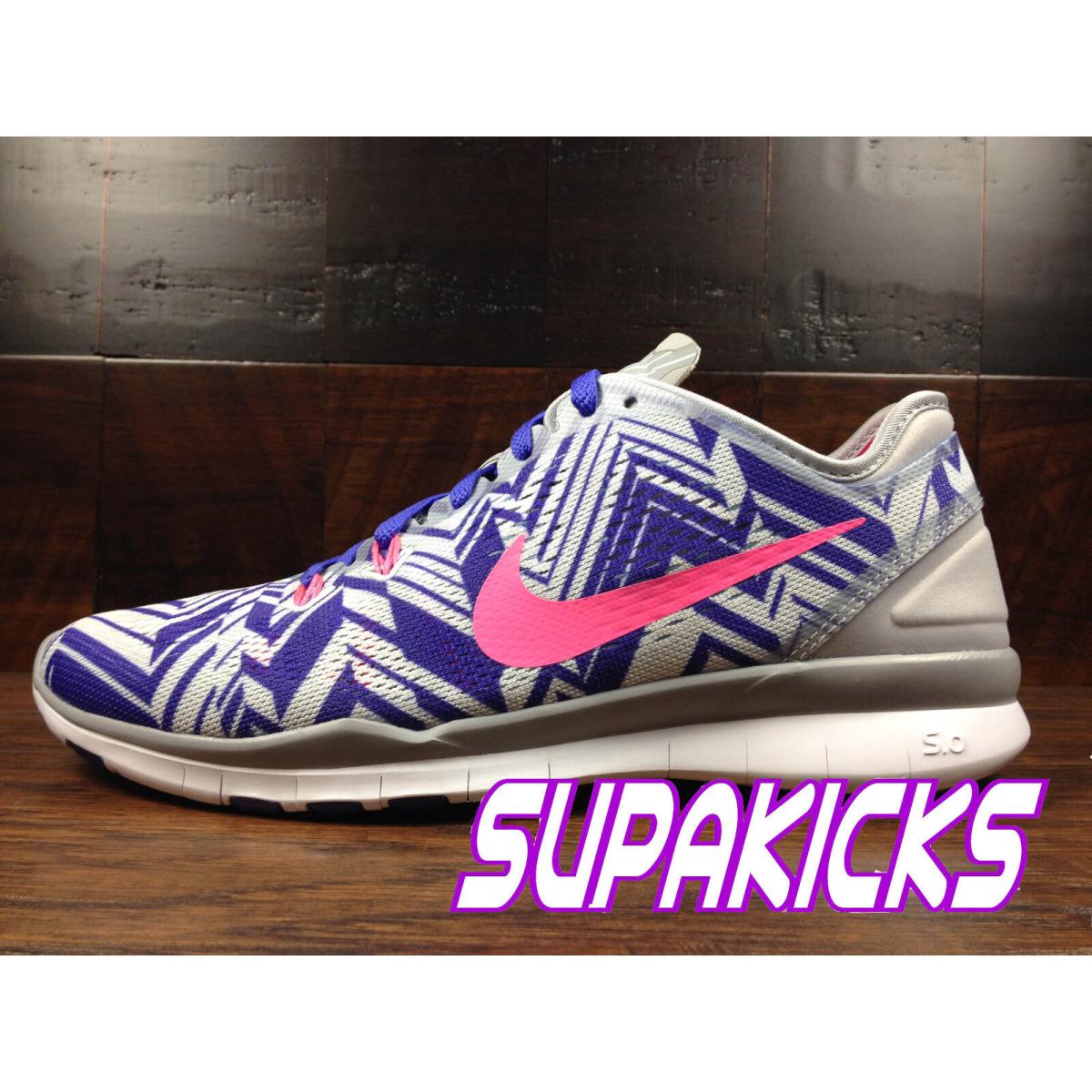 Nike Free 5.0 Tr Fit 5 Womens Wolf Grey / Pink / Violet Crossfit 704695-005