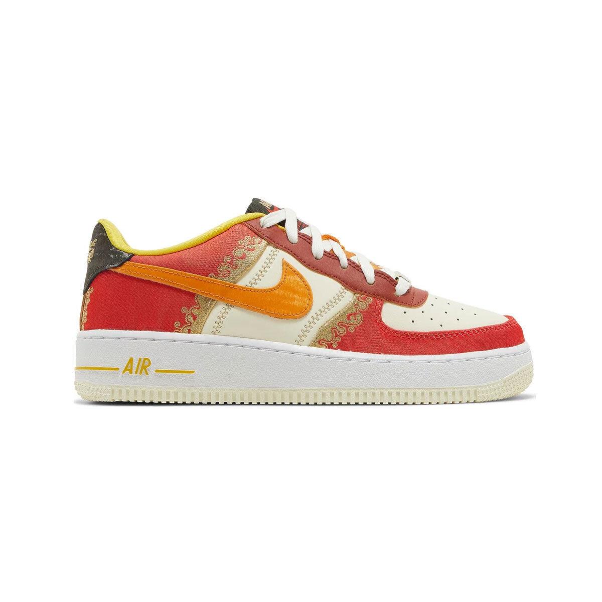 Nike Air Force 1 `07 Premium GS `little Accra` DV2230-600 Red/milk SZ 3Y-7Y - Red/Milk