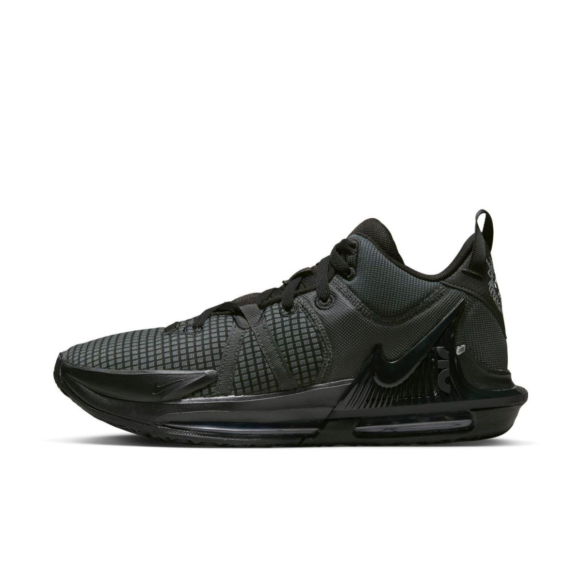 Men`s Nike Lebron Witness 7 Black/black-anthracite DM1123 004 - Black/Black-Anthracite