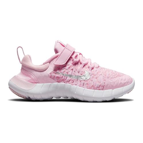 Preschool Sizes Nike Free RN 2021 `pink Foam` CZ3996 610 - Pink Foam/White/Pink Glaze/Metallic Silver