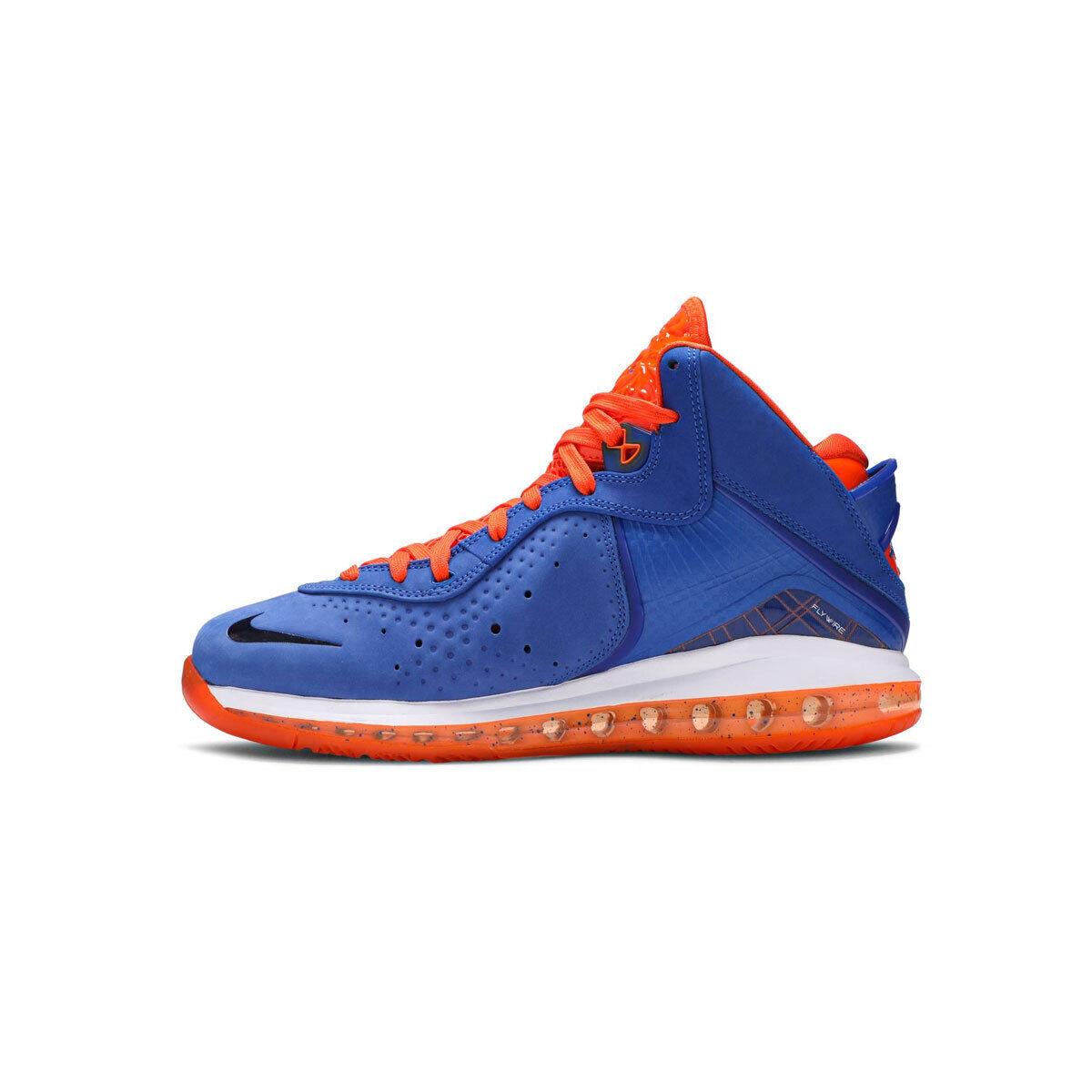 Nike Lebron 8 Viii Hardwood 2021 Men`s CV1750-400 Royal/orange/white SZ 7-15 - Royal/Orange/White