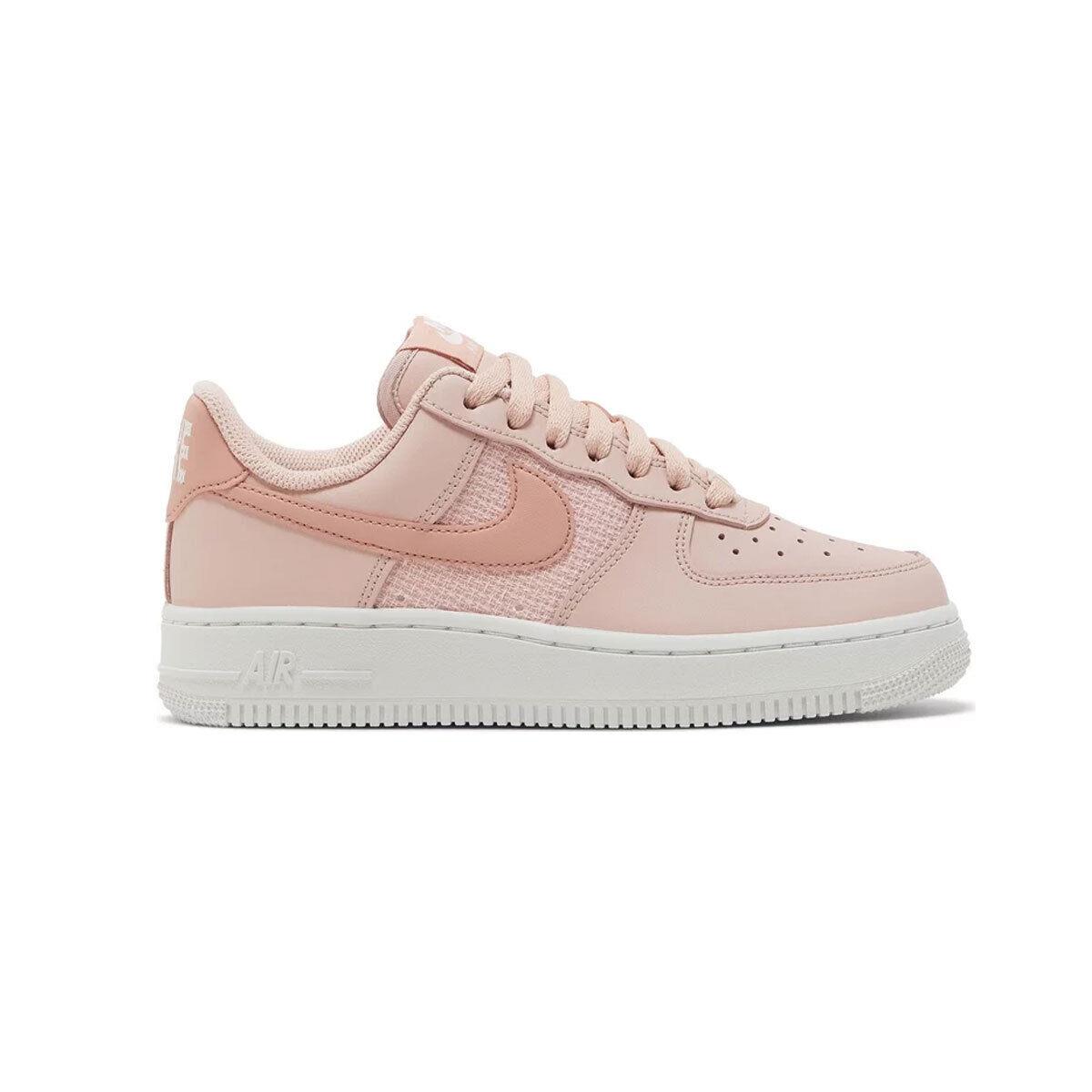 Nike Women`s Air Force 1 `07 Essential Pink Oxford DJ9945-600 Rose SZ 6-12 - Rose