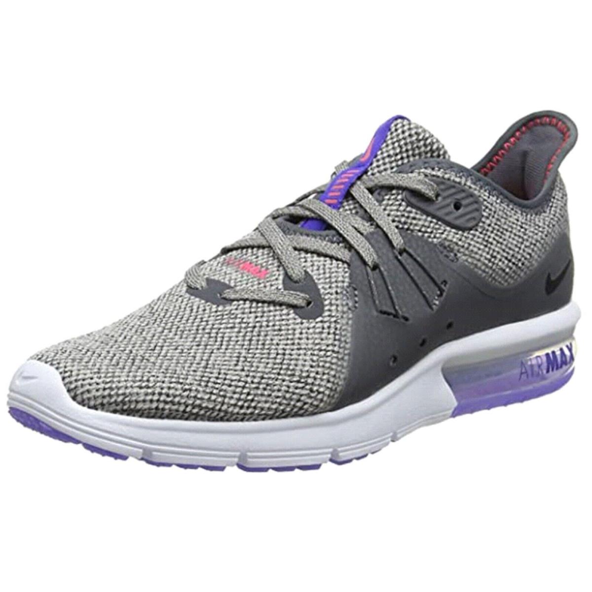 Nike Women`s Air Max Sequent 3 Sneaker - Dark Grey/Black-Moon Particle