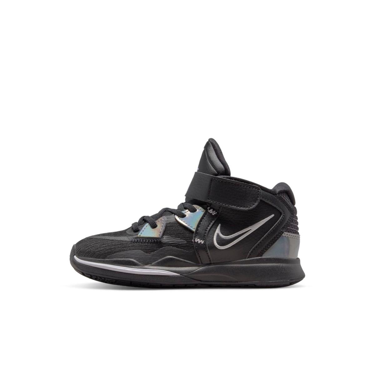 DD0332-005 Preschool Nike Kyrie Infinity `black Metallic Silver PS ` - Black/Metallic Silver/Concord