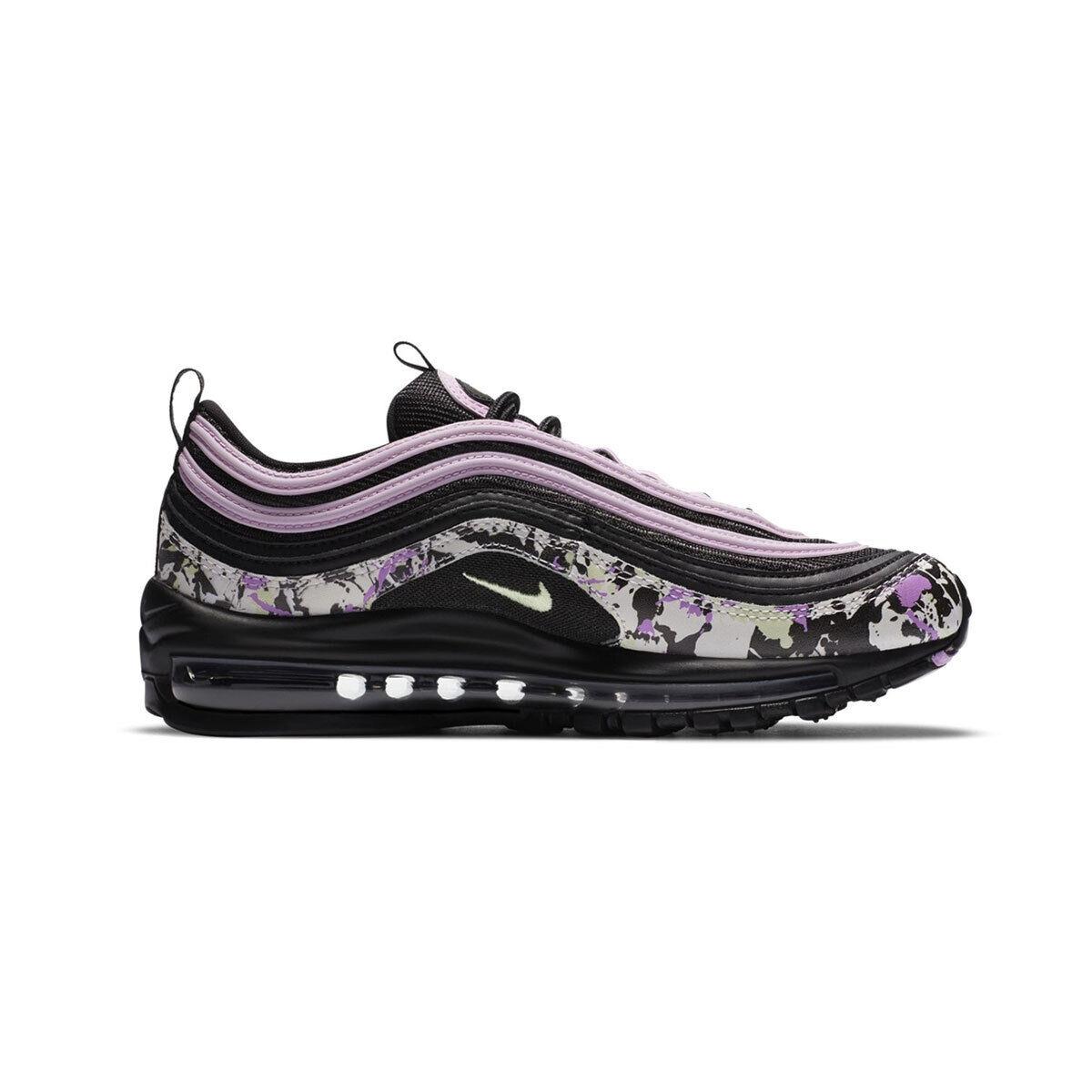 Nike Women`s Air Max 97 Paint Splattered CZ8096-100 Sail/volt/black SZ 4-15 - Sail/Volt/Black