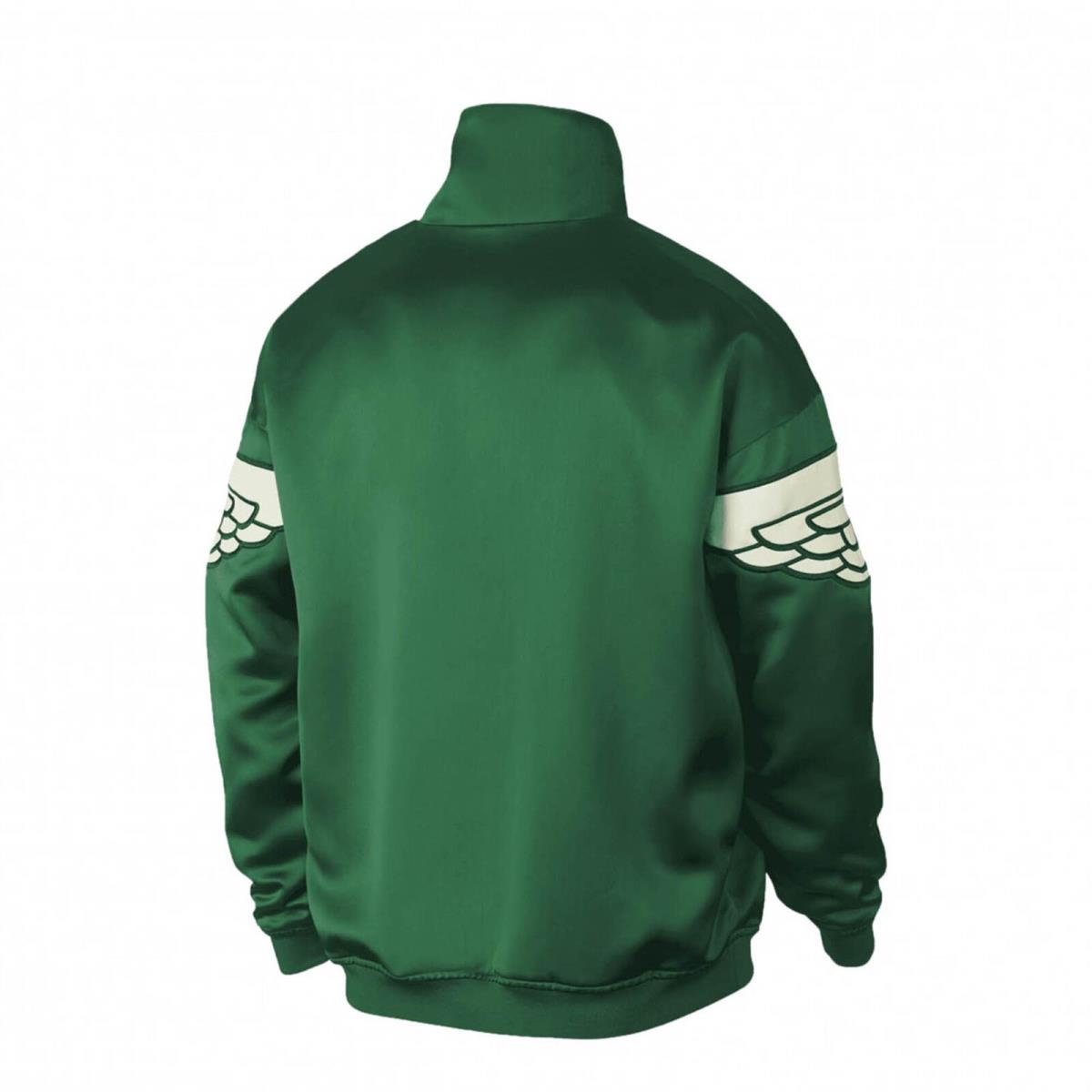 Air Jordan Wings Classic Crew Men`s Sweatshirt Green-black-white AO0406-302 - Green-Black-White