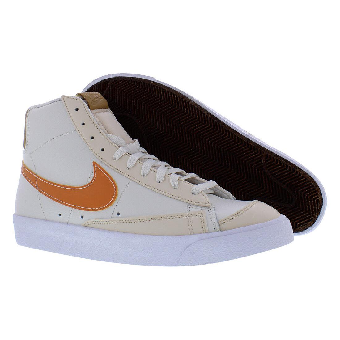 Nike Blazer Mid `77 Emb Unisex Shoes - Phantom/Hot Curry/Pearl White, Main: Beige