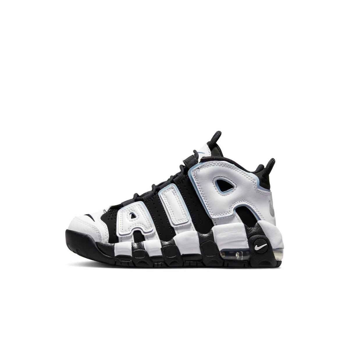 DQ6201-001 Preschool Nike Air More Uptempo 96 `cobalt Bliss PS ` - Black/White/Multi-Color/Cobalt Bliss