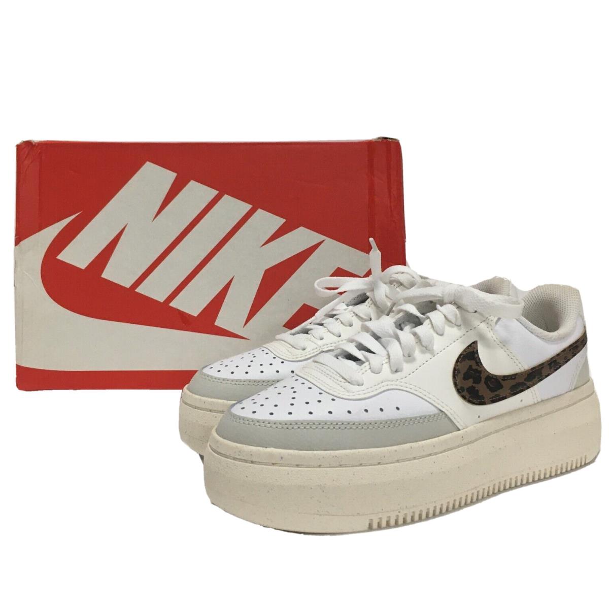 Nike Court Vision Alta Women`s Sneakers DO2791 Elevated Soles Streetwear Style - White