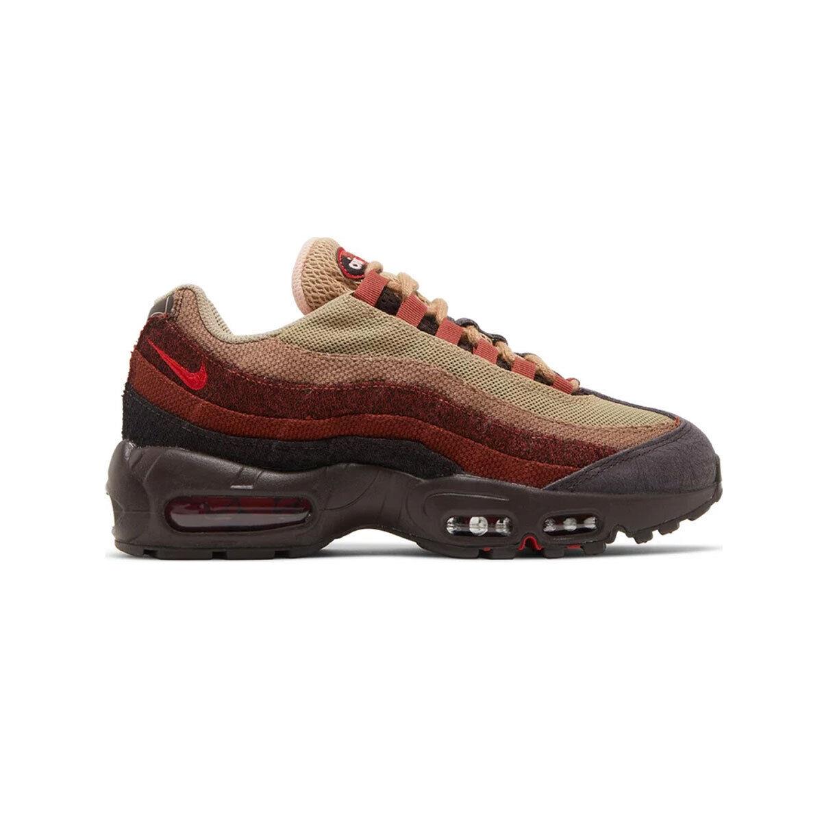 Nike Women`s Air Max 95 Anatomy of Air DZ4710-200 Brown Stone/red SZ 5-12