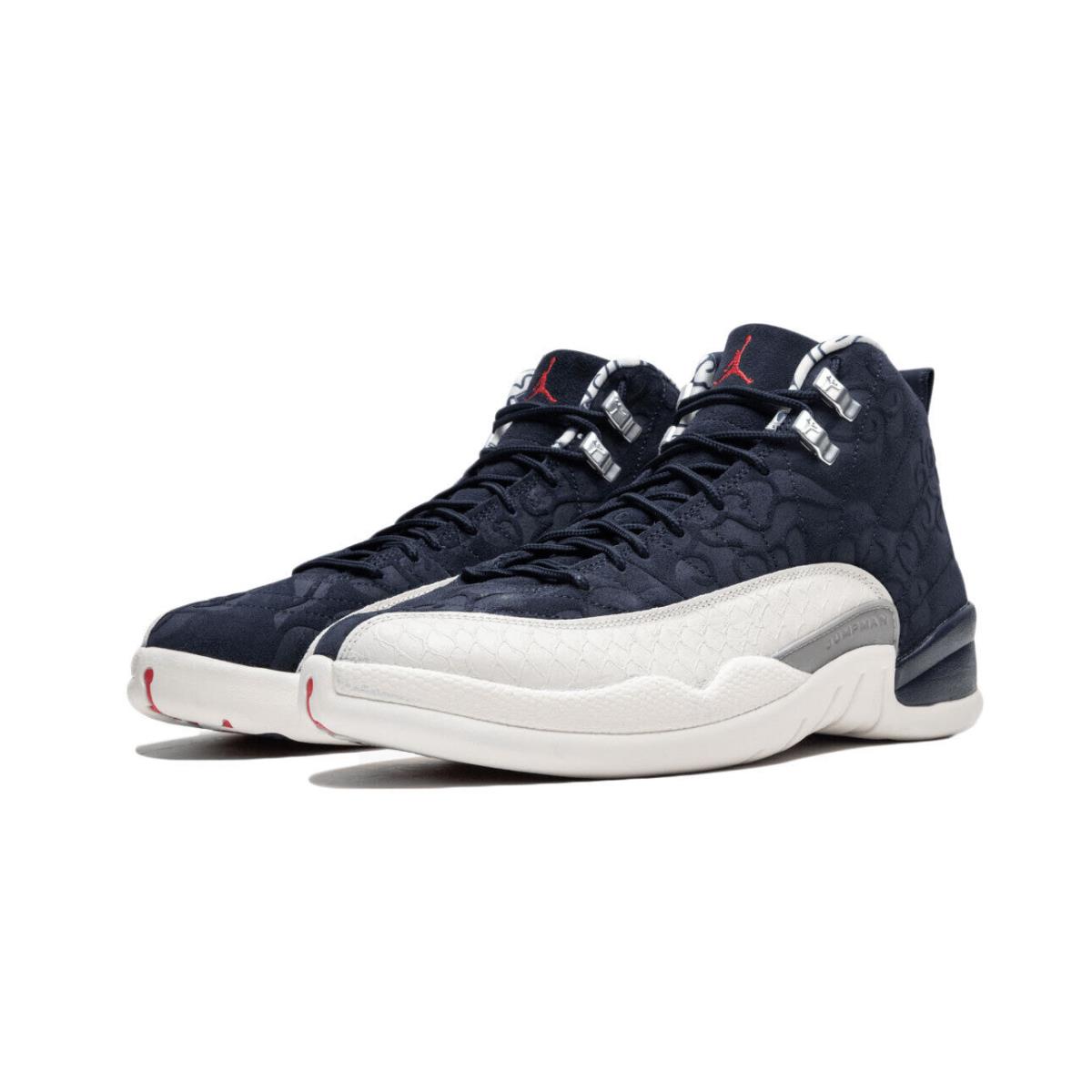 Nike Kid`s Air Jordan 12 Retro Prm GS College Navy/university Red 4.5Y - College Navy/University Red-445