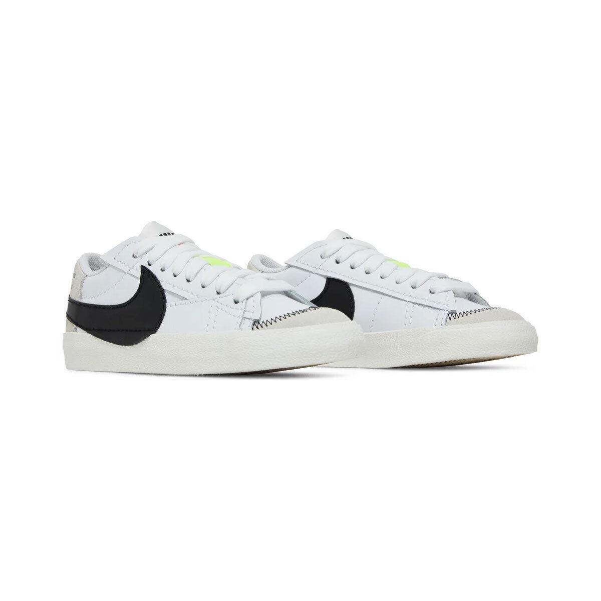 Nike Women`s Blazer Low `77 Jumbo DQ1470-101 White/sail/black SZ 4-15 - White/Black