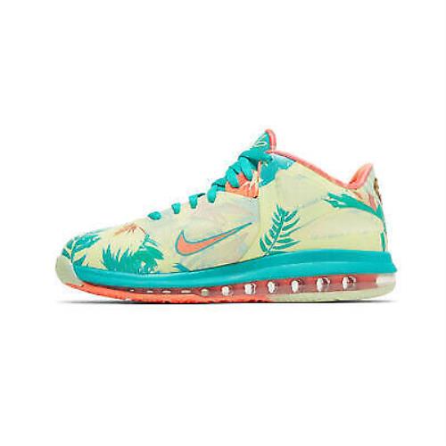 Nike Men`s Lebron 9 Low Lebronald Palmer 2022 DO9355-300 SZ 5-15 - WHITE LIME/BRIGHT MANGO-NEW GREEN