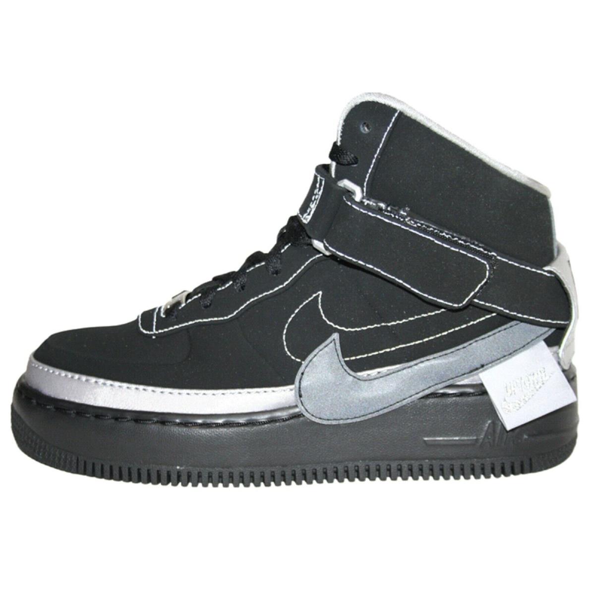 Nike Women`s Air Force 1 Jester Hi XX Sneaker - Black/Black-Metallic Silver