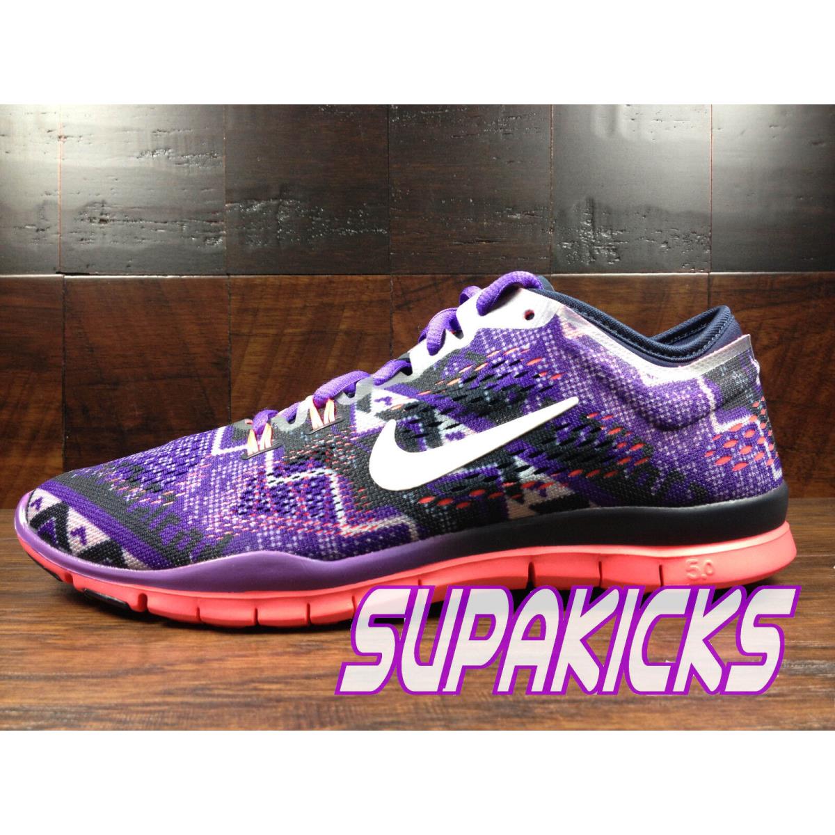 Nike Free 5.0 Tr Fit 4 Womens Obsidian / Ivory / Grape Crossfit 629832-402