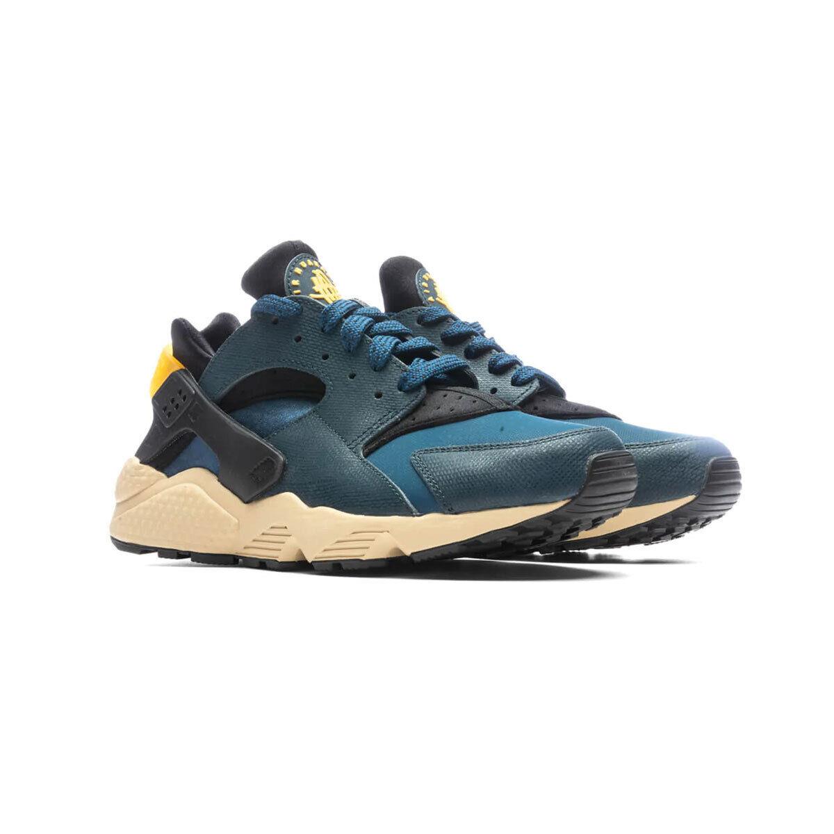 Nike Men`s Air Huarache Premium DZ4852-001 Armory Navy/gold SZ 7-15 - Armory Navy/Gold