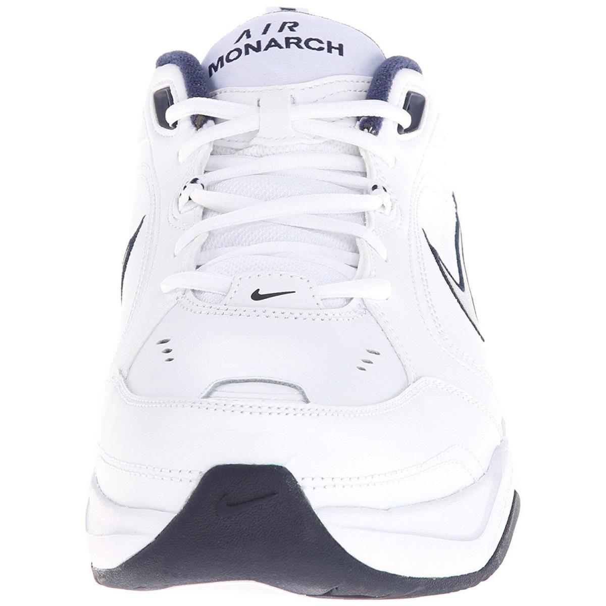 Men`s Nike Air Monarch IV Wide 4E White/metallic Silver 416355 102 - White/Metallic Silver