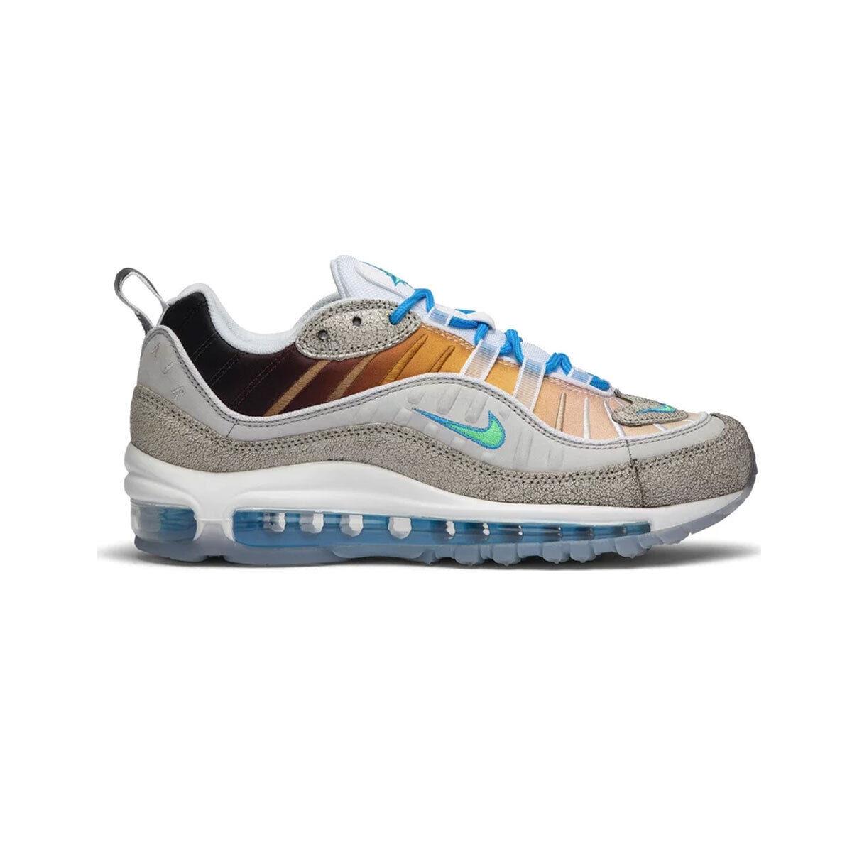 Nike Men`s Air Max 98 La Mezcla CI1502-001 Vast Grey/electro Green SZ 5-15 - Vast Grey/Electro Green