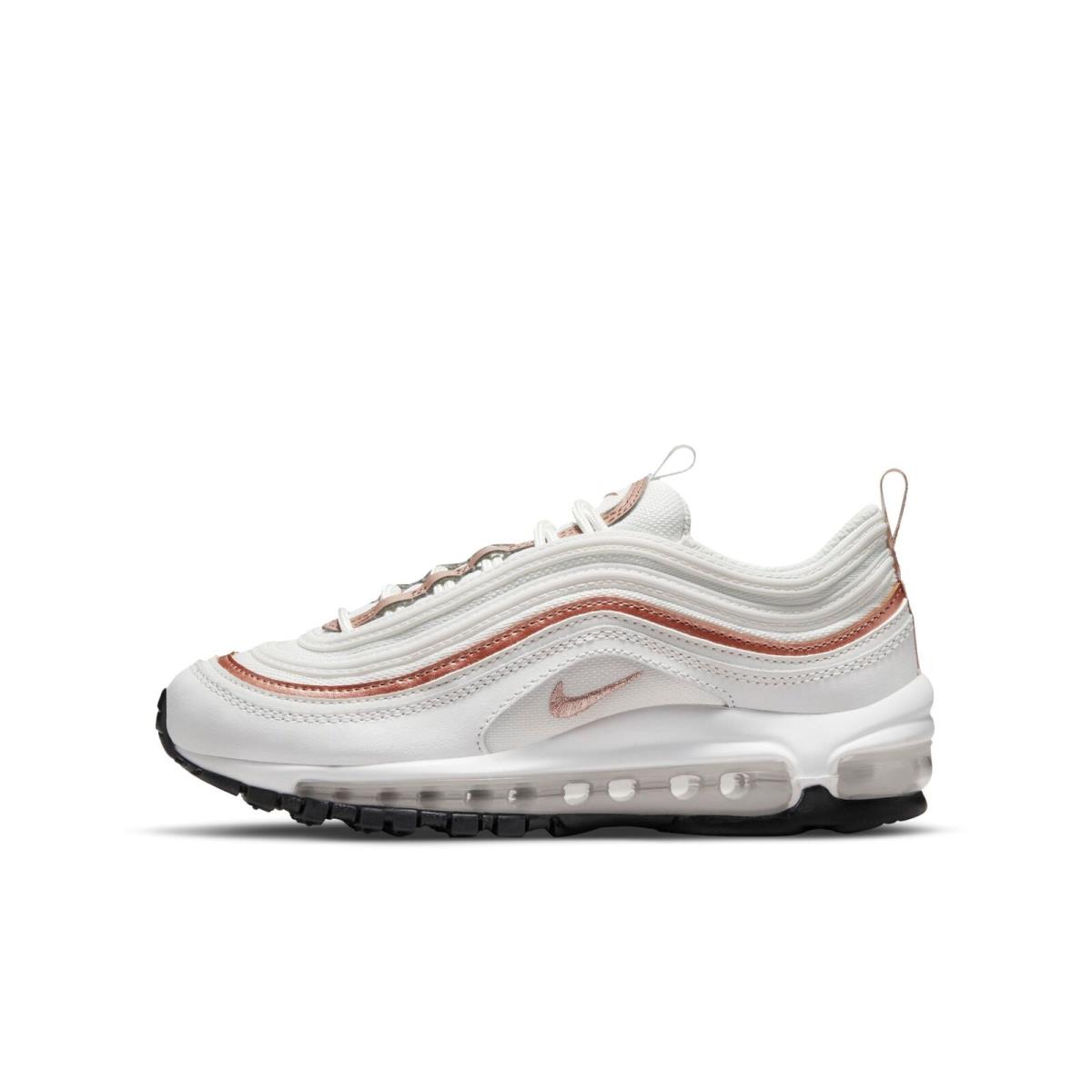 921522-109 Grade School Nike Air Max 97 GS `white Metallic Red Bronze`