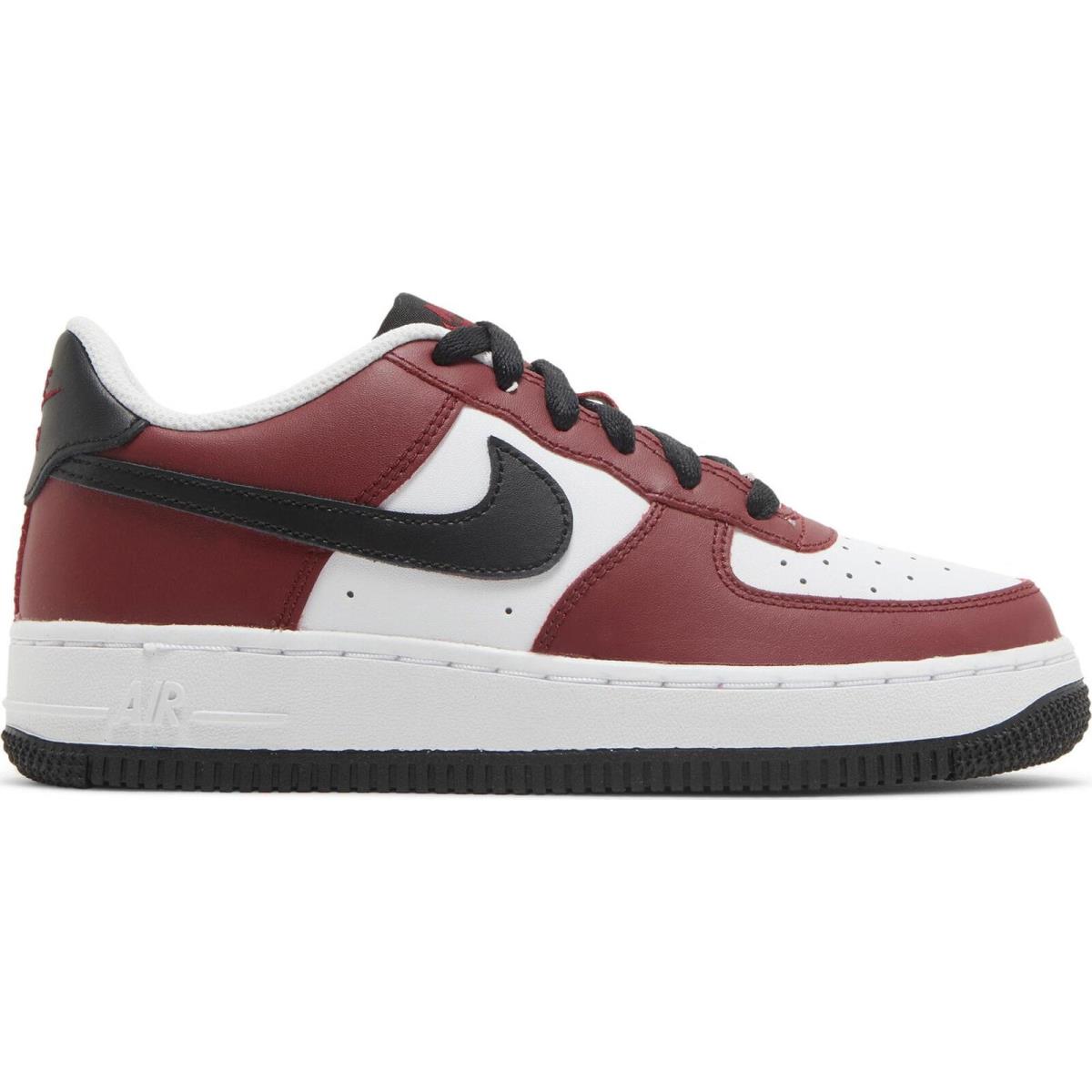 FD0300-600 Grade School Nike Air Force 1 Low LV8 `team Red GS ` - Team Red/Black-White