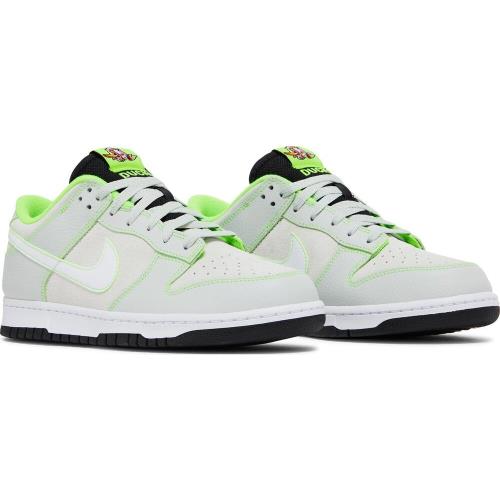 Nike Dunk Low University of Oregon PE 2023 FQ7260-001 US Mens Size 11.5 - LIGHT SILVER/WHITE/BLACK/ELECTRIC GREEN