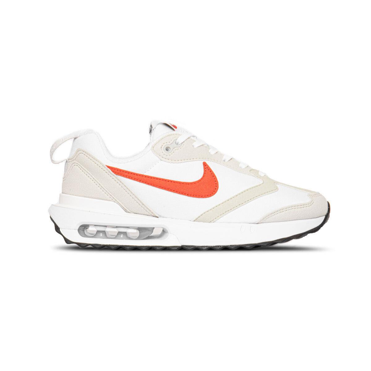 Nike Women`s Air Max Dawn DC4068-101 White/light Bone/black/picante Red SZ 4-15 - White/Light Bone/Black/Picante Red