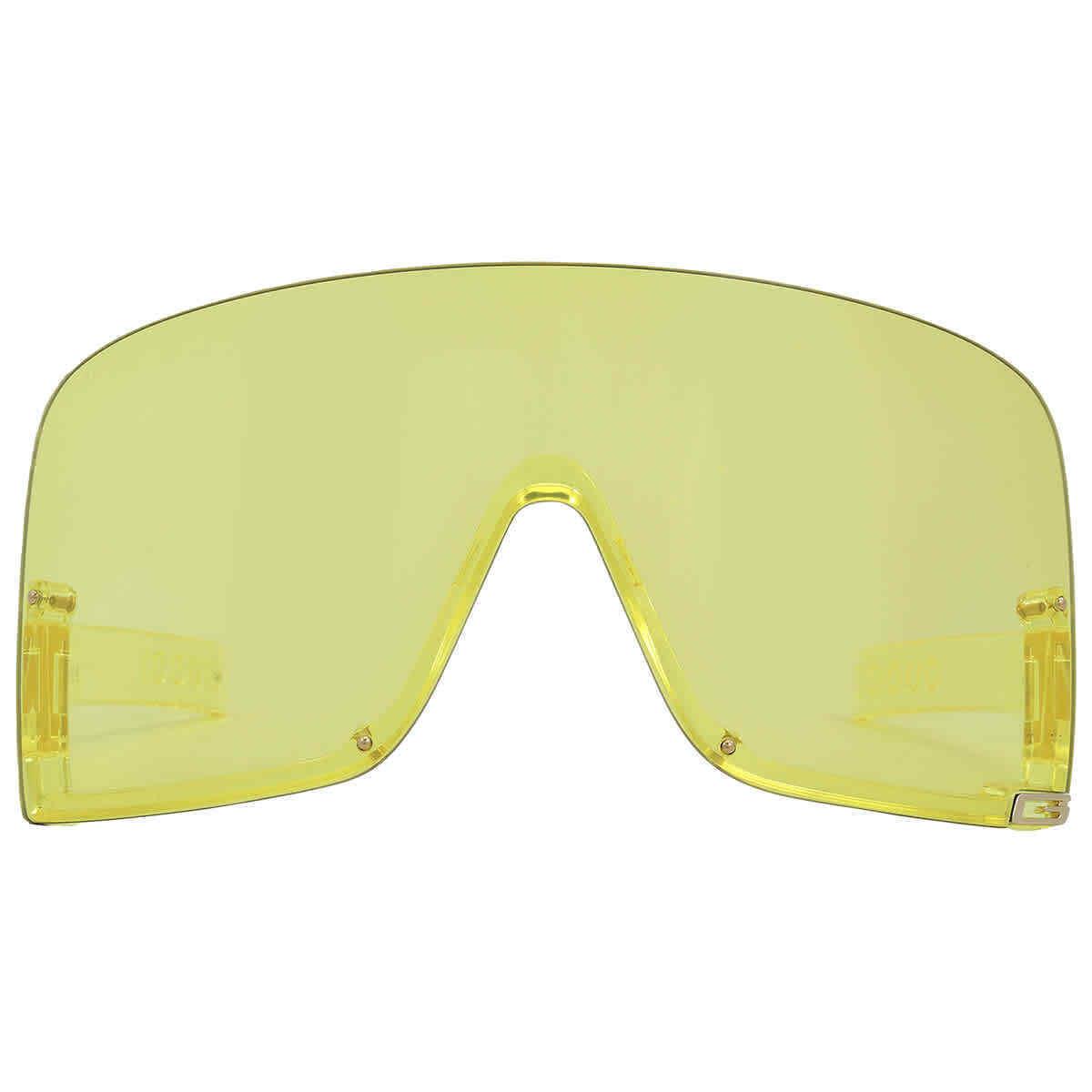 Gucci Yellow Shield Ladies Sunglasses GG1631S 009 99 GG1631S 009 99