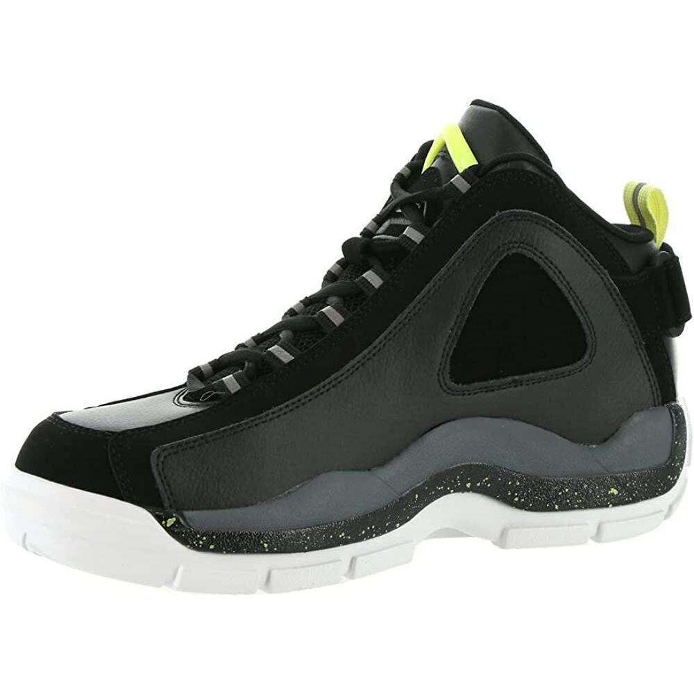 Fila Men`s Grant Hill 2 Sneaker Black/sunny Lime/castlerock