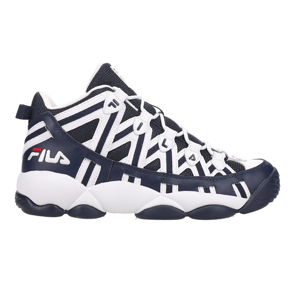 Fila Stackhouse Spaghetti Basketball Mens Blue White Sneakers Athletic Shoes 1