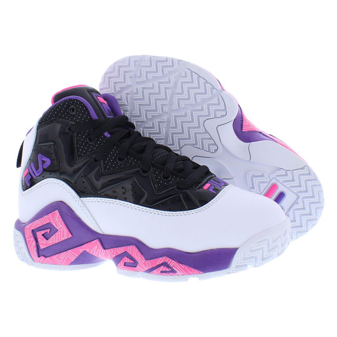 Fila Mb Night Walk Girls Shoes - Black/White/Purple, Main: White