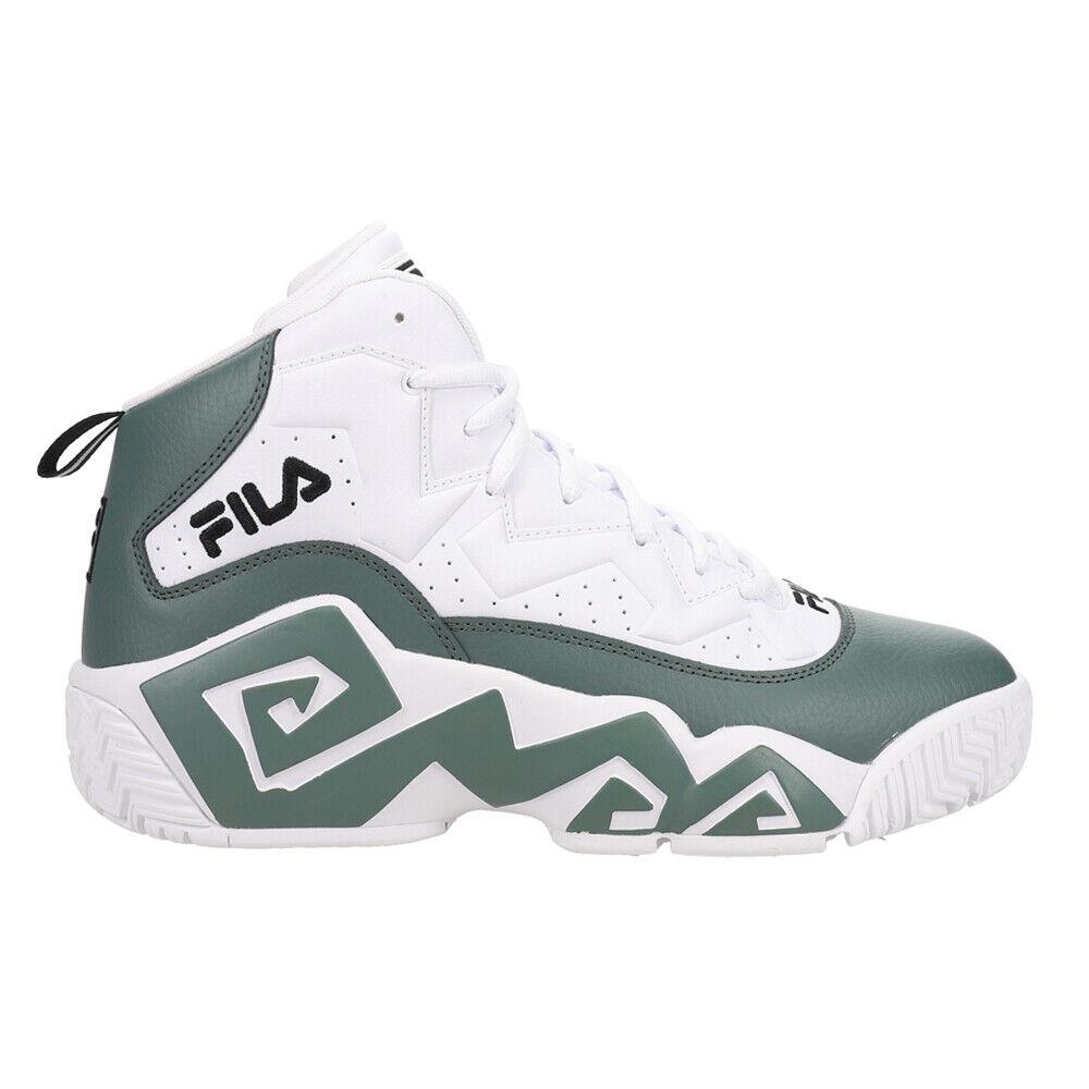 Fila Mb Iconic Mid Basketball Mens Grey White Sneakers Athletic Shoes 1BM02445