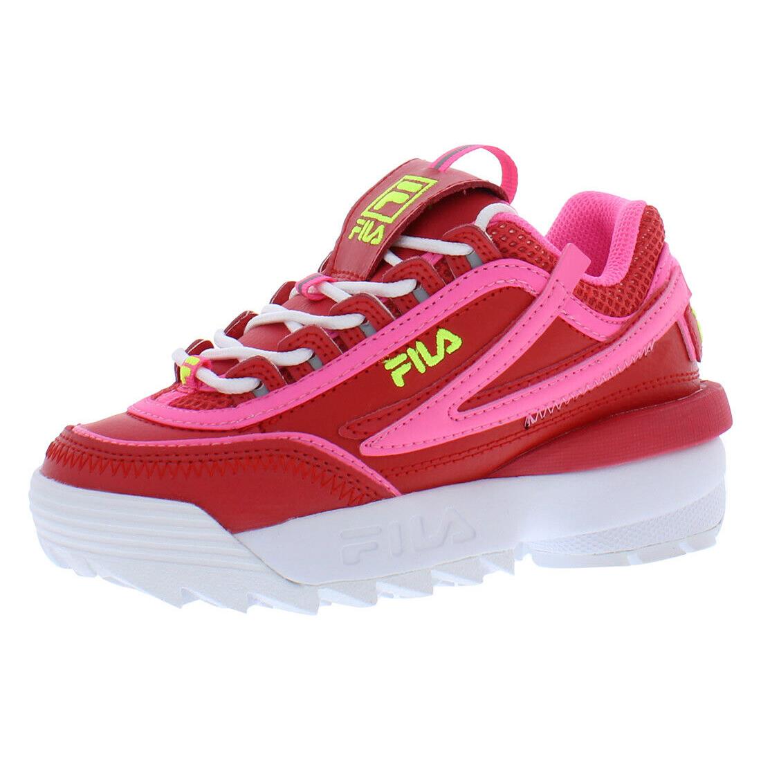 Fila Disruptor Ii Exp Girls Shoes - Red/Pink, Main: Red