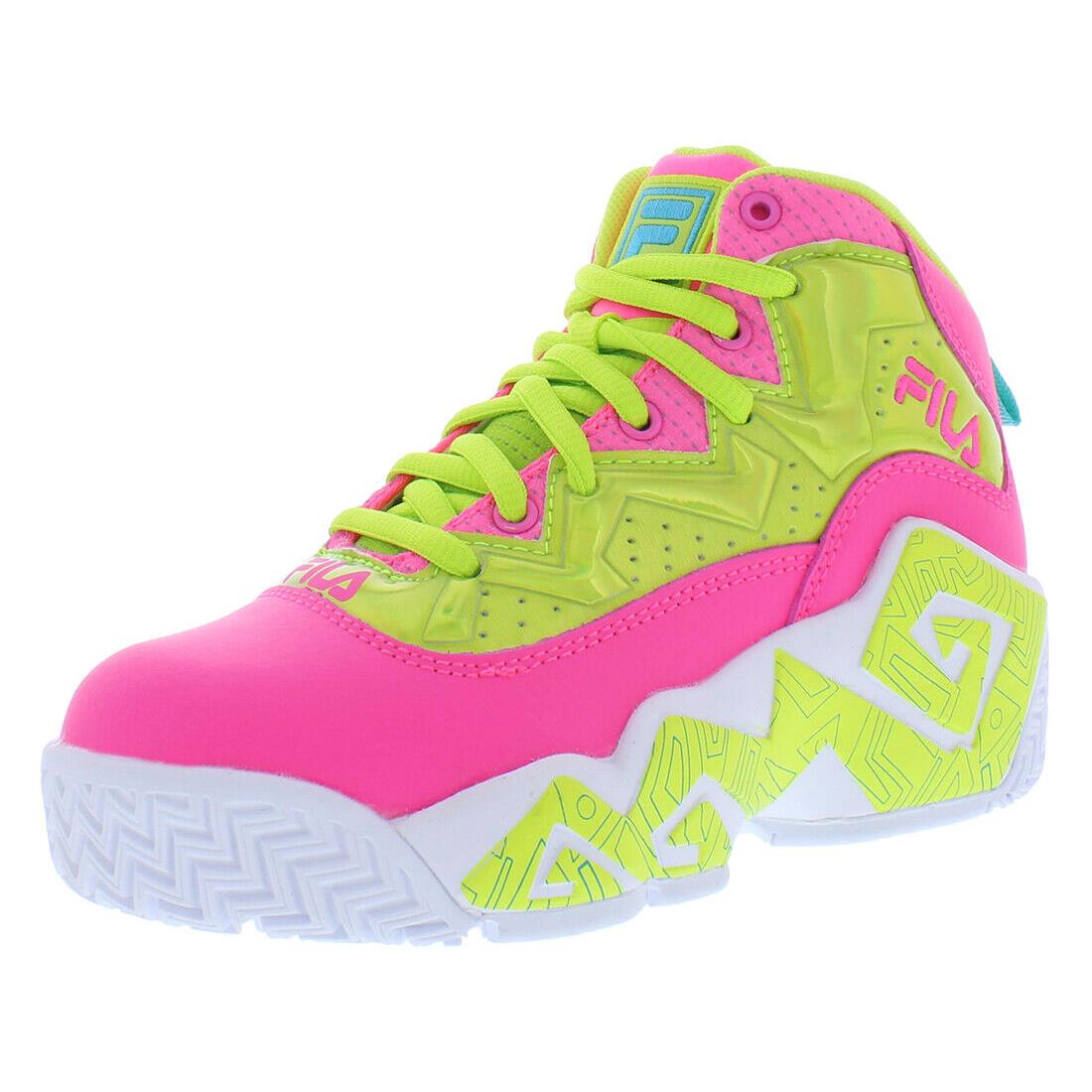 Fila Mb Night Walk Girls Shoes - Pink/Yellow, Main: Pink